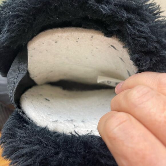 Sorel Kaufman Canada Womens Size 6 Black Faux Fur Boot Removable Wool Liner Warm - Picture 5 of 8